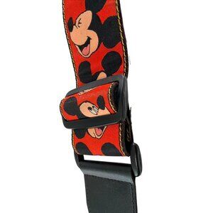 Disney Mickey Mouse Red & Black Adjustable Guitar Strap Expressions 44” Long